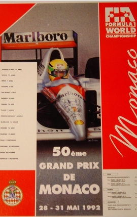 F1 50ème GRAND PRIX DE MONACO 28-31 MAI 1992